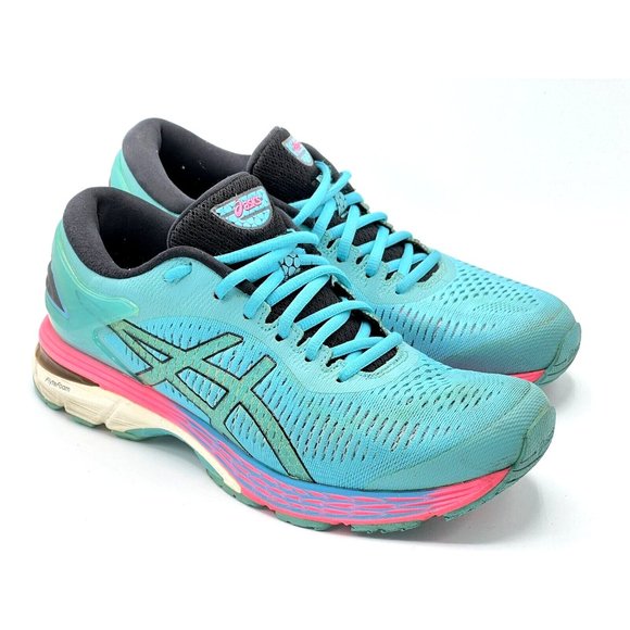 ASICS Shoes - Asics Gel-Kayano 25 Blue Athletic Running Jogging Shoes Women's Size 9.5